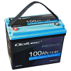 Akumulator Litowy QOLTEC LiFePO4 100Ah 12V BMS PREMIUM Line Bluetooth 9,3kg